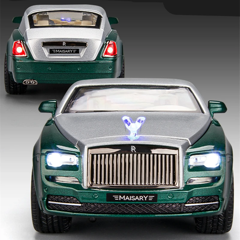 1/22 Rolls Royce Wraith Alloy Car Model Diecasts Metal Toy Luxy Car Model Collection Simulation Sound and Light Childrens Gifts