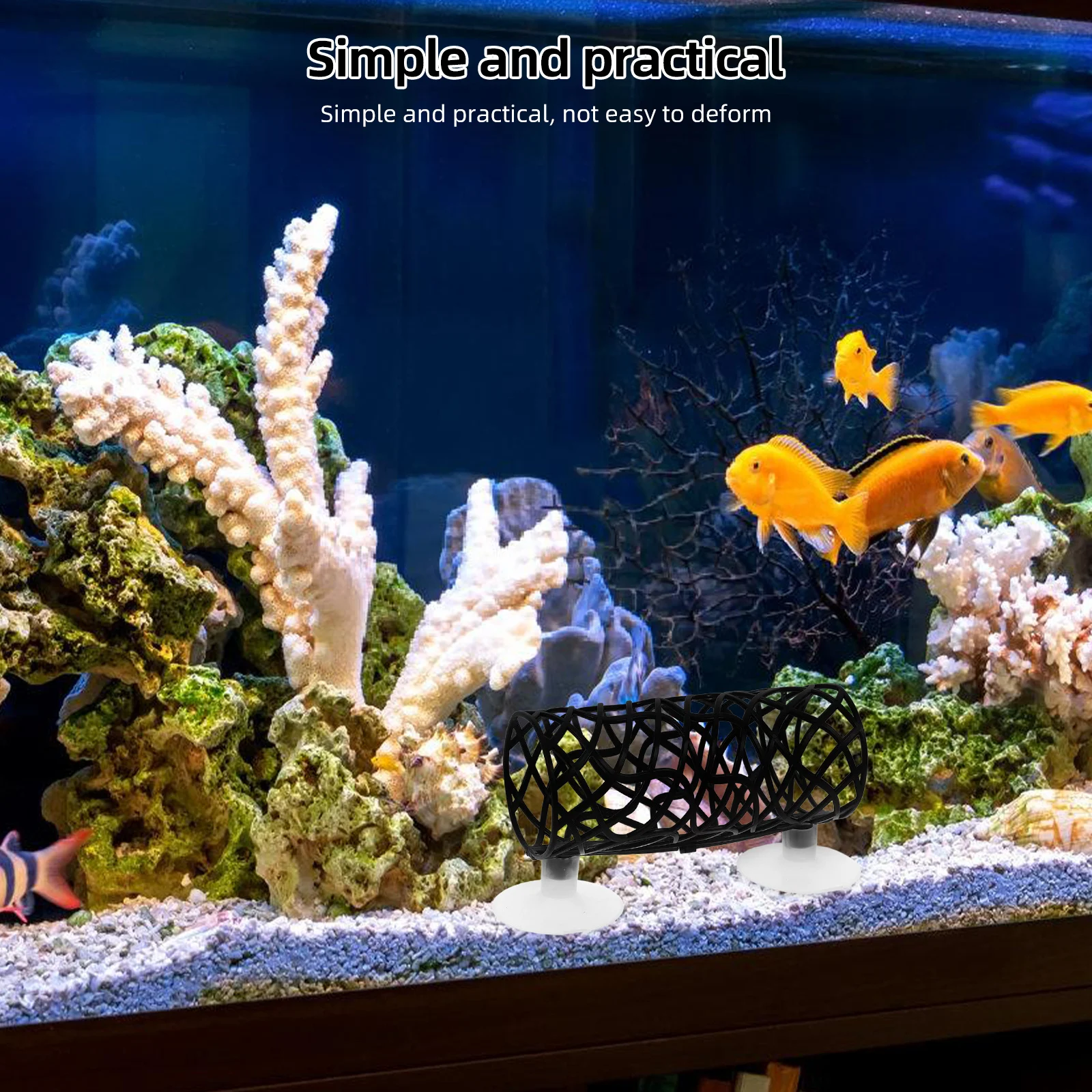 

1Set Fish Tank Tunnel Decor Betta Hide Cave Unique Design Aquarium Ornaments Multifunctional Resting Spot Easy Clean ABS