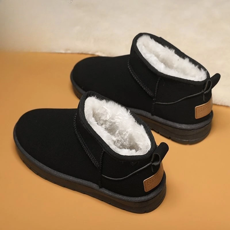 

Детские зимние ботинки для мальчиков, зимняя теплая нескользящая обувь, высокие ботинки на толстой флисовой подкладке для холодной погоды, игры на открытом воздухе, 2026, Новое поступление