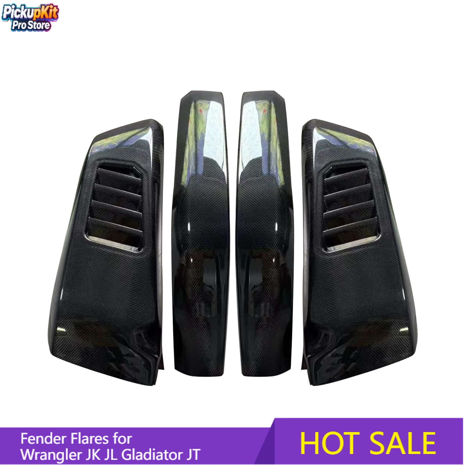 

Высококачественные расширители колесных арок из карбона для Wrangler JK JL Gladiator JT
