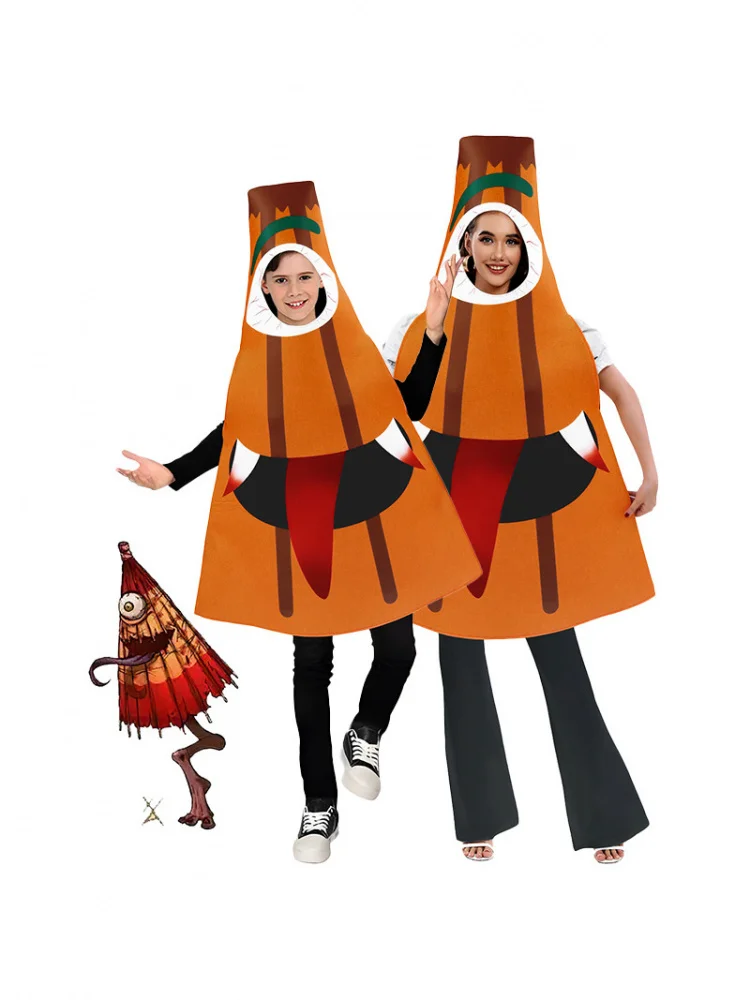 

Новый забавный костюм монстра на Хэллоуин, наряд для косплея, маленький зонтик, дьявол, доктор, женская юбка для выступления на сцене