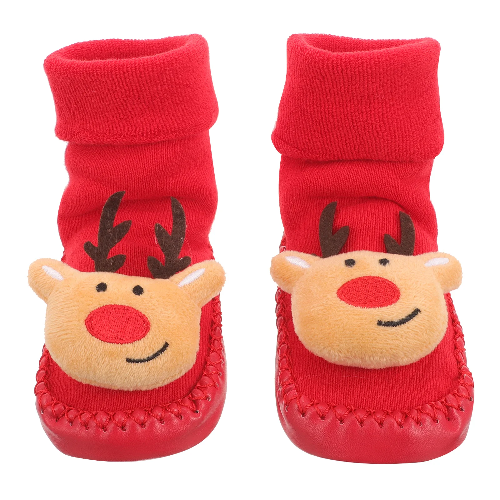 

1Pair Christmas Kids Socks Non-Slip Cotton Floor Socks for Comfortable Anti-Skid Sole Gift for Toddler Walking