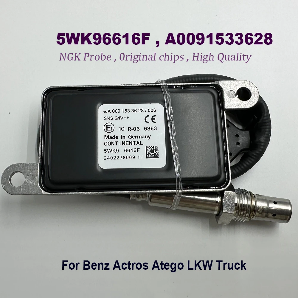 NEW 5WK96616F A0091533628 5WK96616D High Quality Chip For NGK Probe Nitrogen Nox Oxygen Sensor For Benz Actros Atego LKW Truck