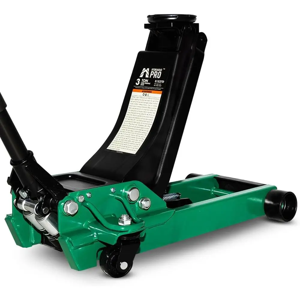 

Двухпоршневой напольный домкрат для тяжелых условий эксплуатации, грузоподъемность 3 тонны, диапазон подъема 3,15-20,08 дюйма