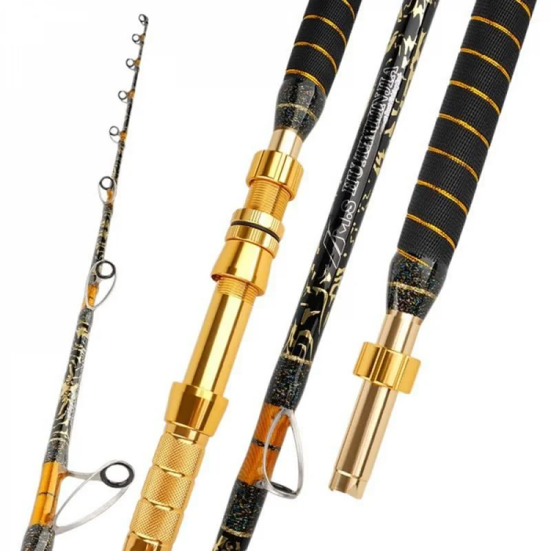 

Heavy Duty Deep Sea Electric Reel Rod, Handmade Boat Pole, Glass Fiber Tip, Fuji Guides, 2.1m/2.4m, Bottom Rod For Cod Fishing