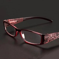 Anti Blue Light Reading Glasses Women Retro Presbyopic Glasses Pattern Eyeglasses Diopter +1.0 +1.5 +2.0 +2.5 +3.0 +3.5+4.0