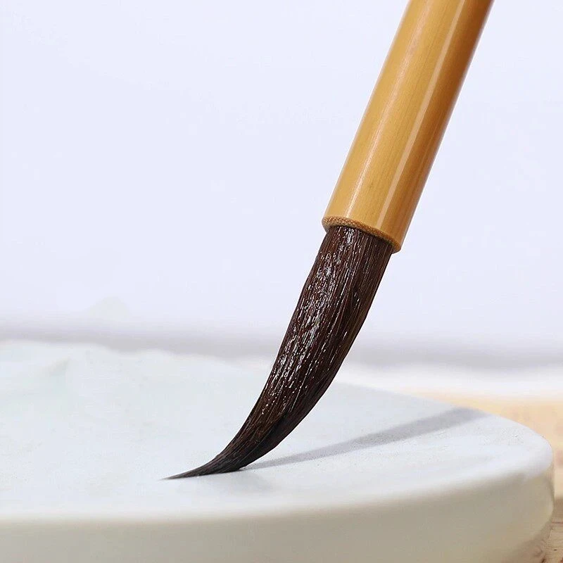 

Weasel Hair Seal Script Calligraphy Brush Woolen Hair Fine Hook Line Painting Brush Slender Gold Style Small Regular Script Pen