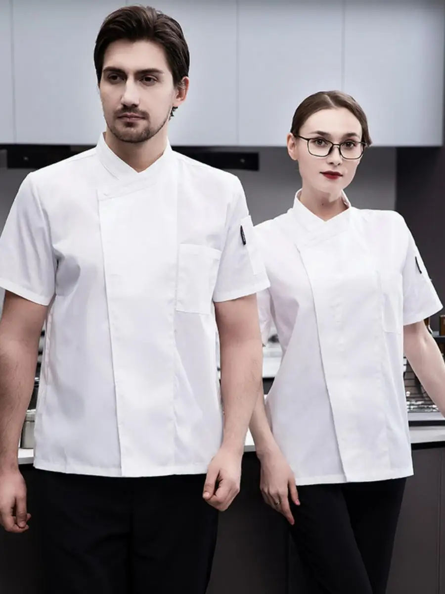 

Белая униформа шеф-повара с длинным или коротким рукавом для западных ресторанов и крупных отелей, легко стирается, износостойкая