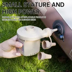 Outdoor Portable Air Pump, High Power 2500W, Tent Inflatable Bed, Inflatable Yacht, Swimming Ring Dual Air Pump