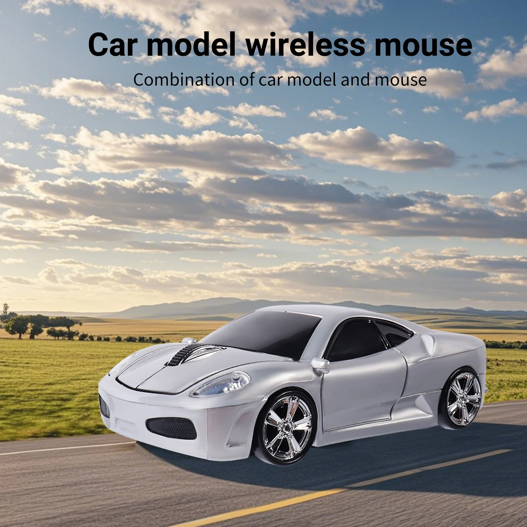 

Mini Roadster Shape 2.4Ghz Wireless Mouse Portable Ergonomic Optical Auto Game Computer Mice For Laptop Tablet Desktop Kids Gift