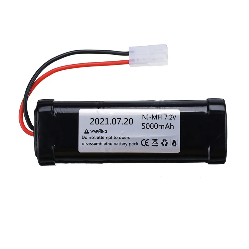 7.2V 5000mAh Ni-MH SC akumulator do zabawek RC czołg samochodowy samolot helikopter ze złączami Tamiya 7.2 v 3500/5000/6800mah akumulator