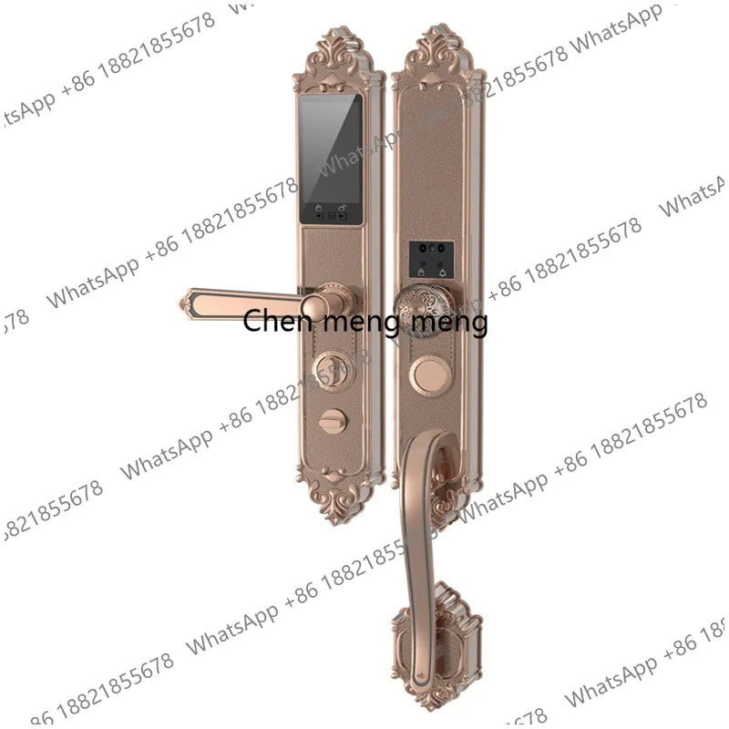 Villa door new Chinese double open fingerprint, password lock household anti-theft door electronic lock