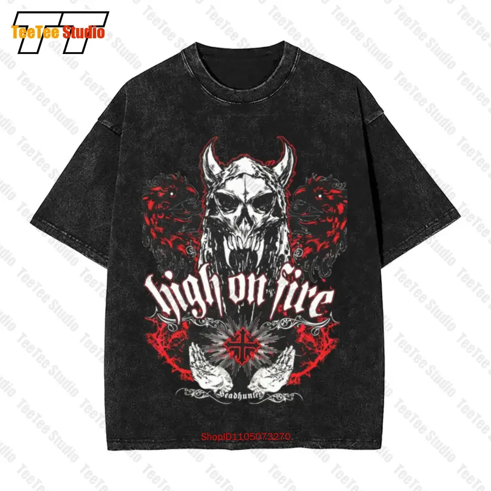 High On Fire Band Headhunter Tour Vintage Oversized T-Shirt FINK