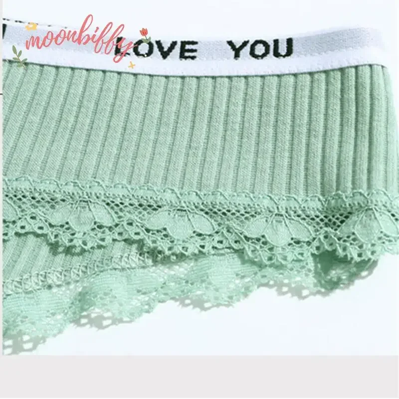 Thong Cotton Sexy Ladies Panties Women's Underwear Low Waist Solid Color Shorts Black Invisible  Lace T-st image 5