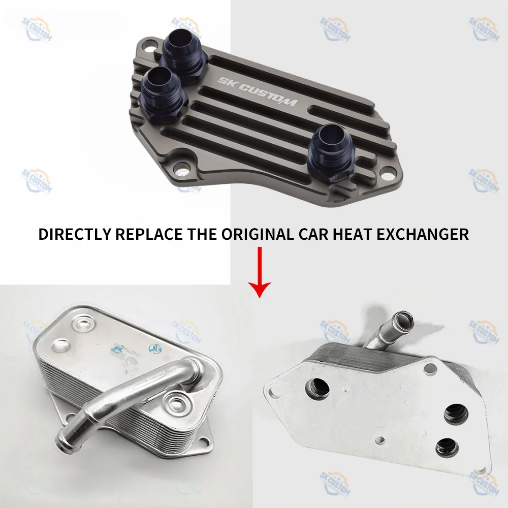SK CUSTOM Engine Oil Cooling Kit For BMW N20 N26 N51 N52 N53 N54 N55 F30 F34 F07 F10 F12 E84 E83 F25 E71 E90 E93 Radiator Cooler