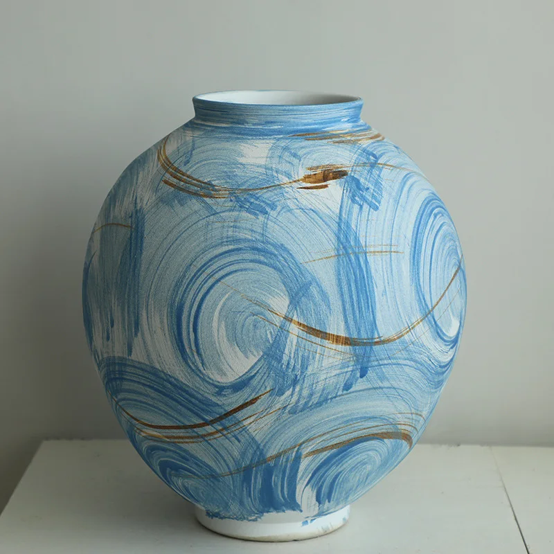 

Modern Home Decor Jingdezhen Ceramic Vase New Chinese Zen Style Flower Arrangement Hydroponic Vase