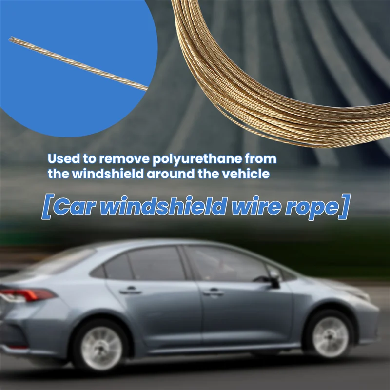 AEA4-20M Car Windshield Window Removal Install Steel Wire Rope Glass Remover Tool
