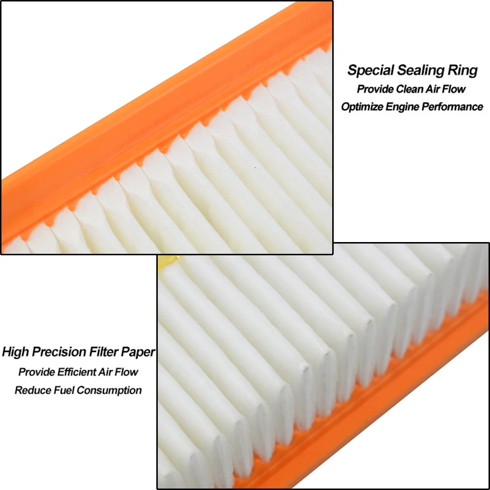 Filtro de aire para Renault Captur 2013-2019 0.9L 1.2L 1.5L Clio 4 IV DACIA DOKKER LODGY LOGAN SANDERO 165467674 R Accesorios para automóviles