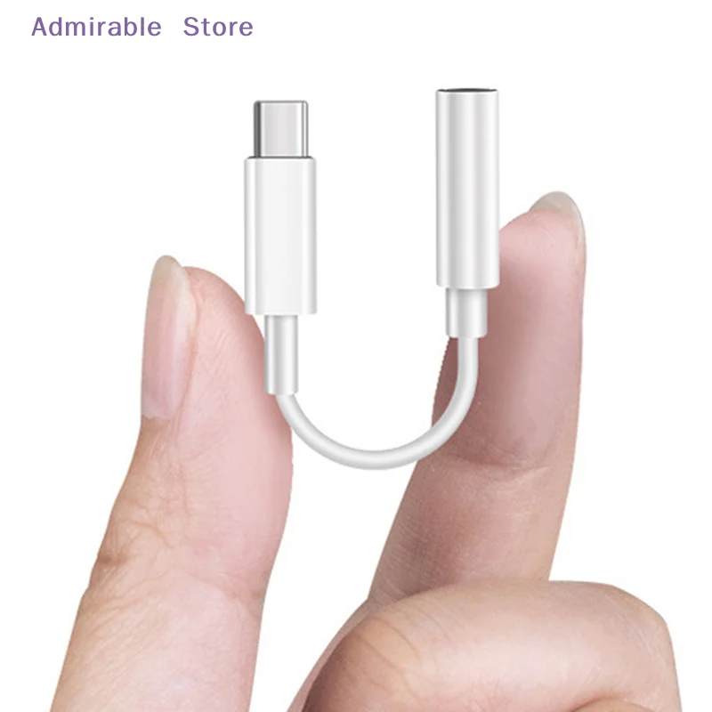 [W]Type C 3.5 Jack Earphone USB C to 3.5mm AUX Headphones Adapter Audio Cable