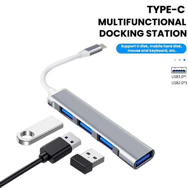 Aliexpress 4 In 1 Type C Hub Expansion Dock 4 Port USB Multi Splitter Adapter OTG For Computer Laptop Mobile Phone Macbook Pro Accessories - Aliexpress Deal