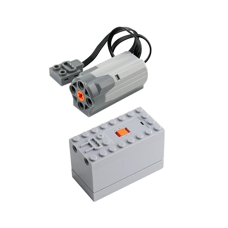 

Building Block Power Functions Set 88000 AAA Battery Box 8883 M Motor Technical Parts MOC Train Car compatible with legoeds