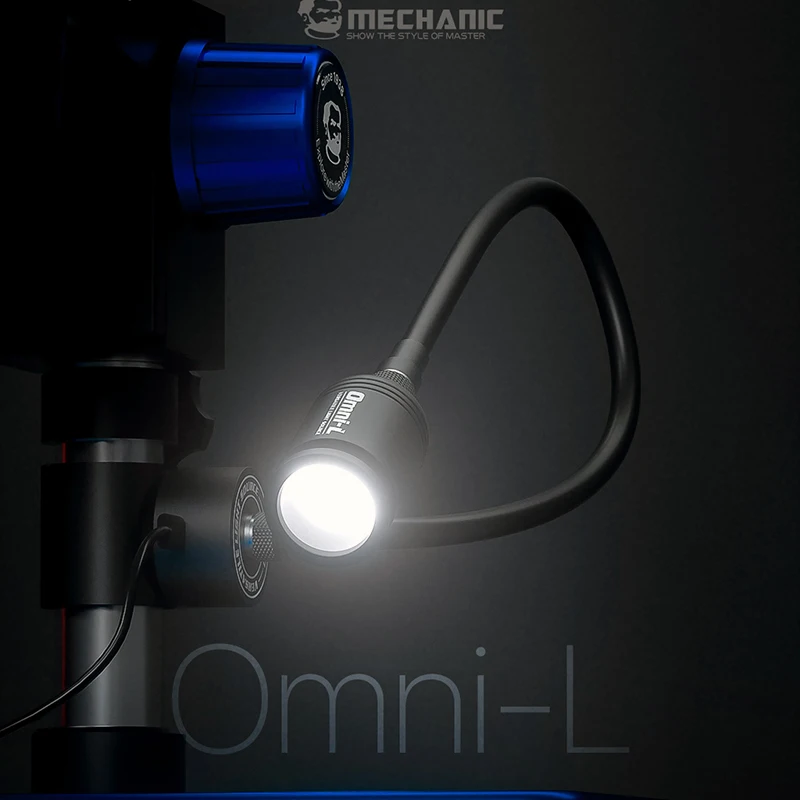 

MECHANIC Omni-L Microscope LED Ring Light Source Adjustable Bendable Microscope Companion Light Source LED Lamp