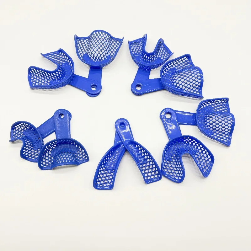 30 Pairs Dental Impressions Tray Plastic-Steel Teeth Holders Dentistry Instrument Oral Hygiene Dentist Materials Dental Trays