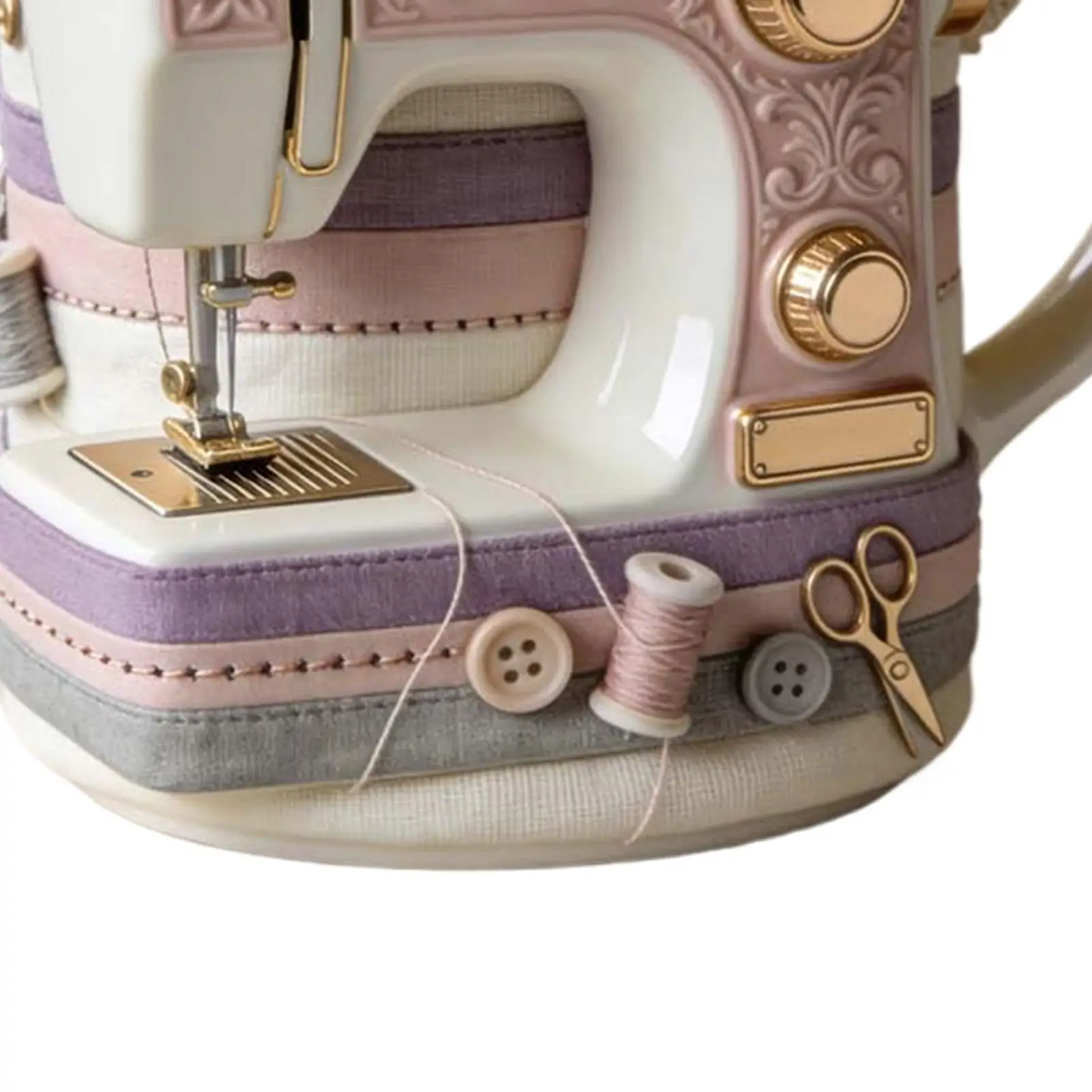 Tasse à café en céramique 330 ml, motif machine à coudre mignon, portable, pour la restauration, le café, la vaisselle, le thé, la cuisine, la maison
