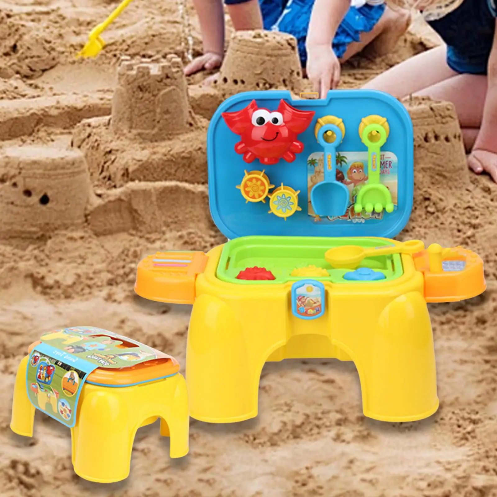 

Beach Sandpit Toys Play Stool for Outdoor Activities Children's Day Boys