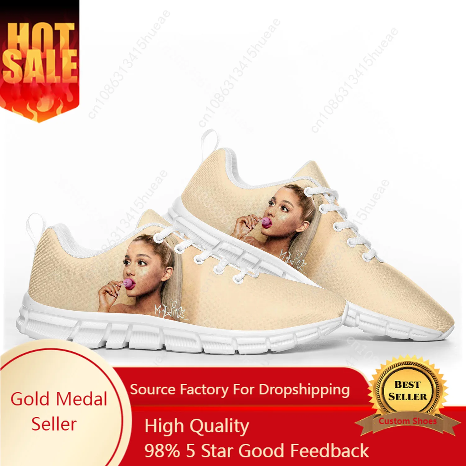 A-arianas-zapatillas de deporte Pop Yes para hombre, mujer, niño, adolescente, niños, zapatillas de deporte g-grandes, zapatos personalizados de alta calidad