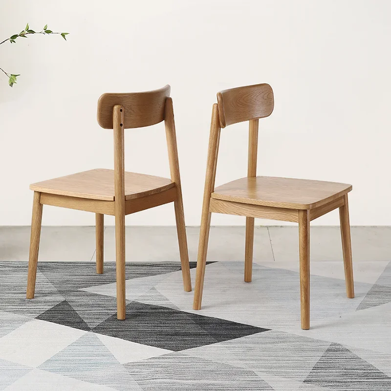 

Minimalist Design Wooden Dining Chairs Two Pieces Dresser Kitchen Dining Chairs Accent Relax Home Furniture Sedie Da Pranzo LLDC