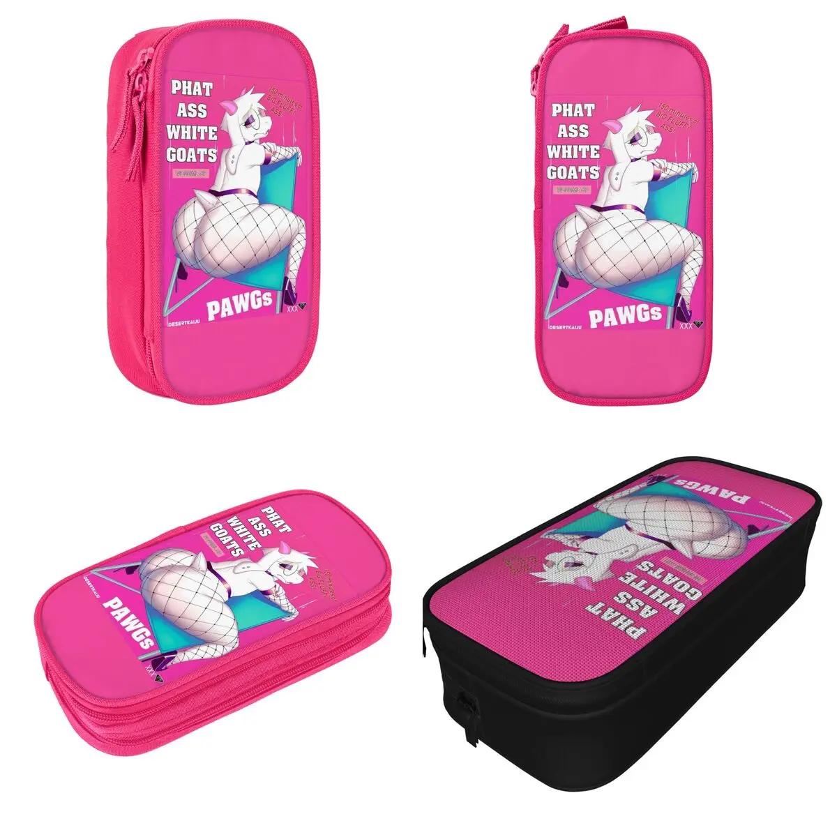 Deltarune RALSEI PAWGS VHS مقلمة صندوق أقلام لطيف أكياس أقلام رصاص للطلاب سعة كبيرة اللوازم المدرسية مقلمة مستحضرات التجميل #2