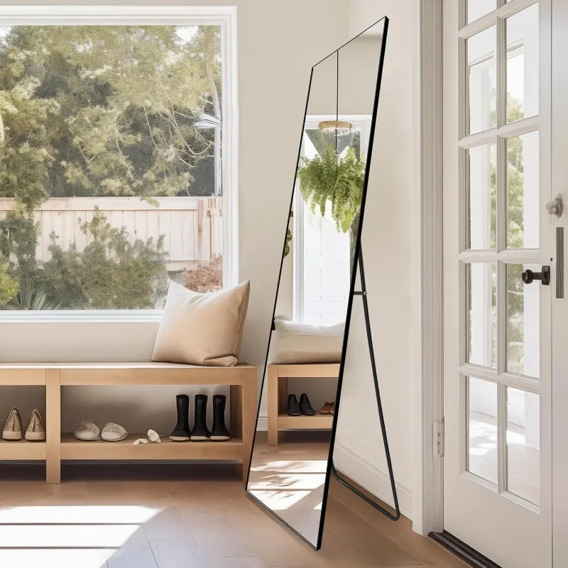 Standing Mirror Full Length Mirror,70''x24'',Large Floor Mirror with Aluminium Frame for Door Bedroom Bathroom Living Room