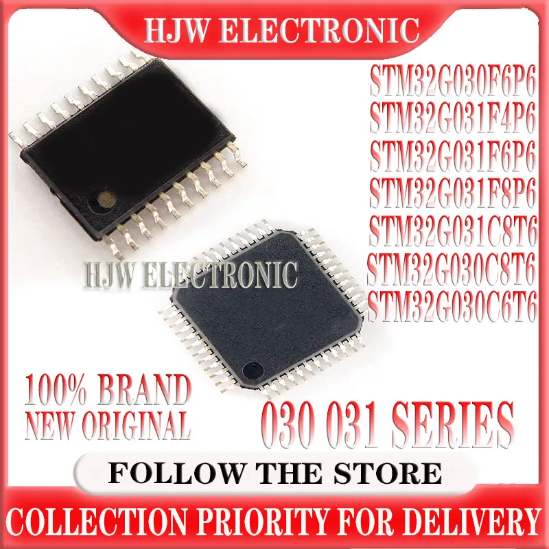 5Pcs New STM32G030F6P6 STM32G031F4P6 STM32G031F6P6 STM32G031F8P6 STM32G030 STM32G031 STM32G TSSOP-20 IC Chip