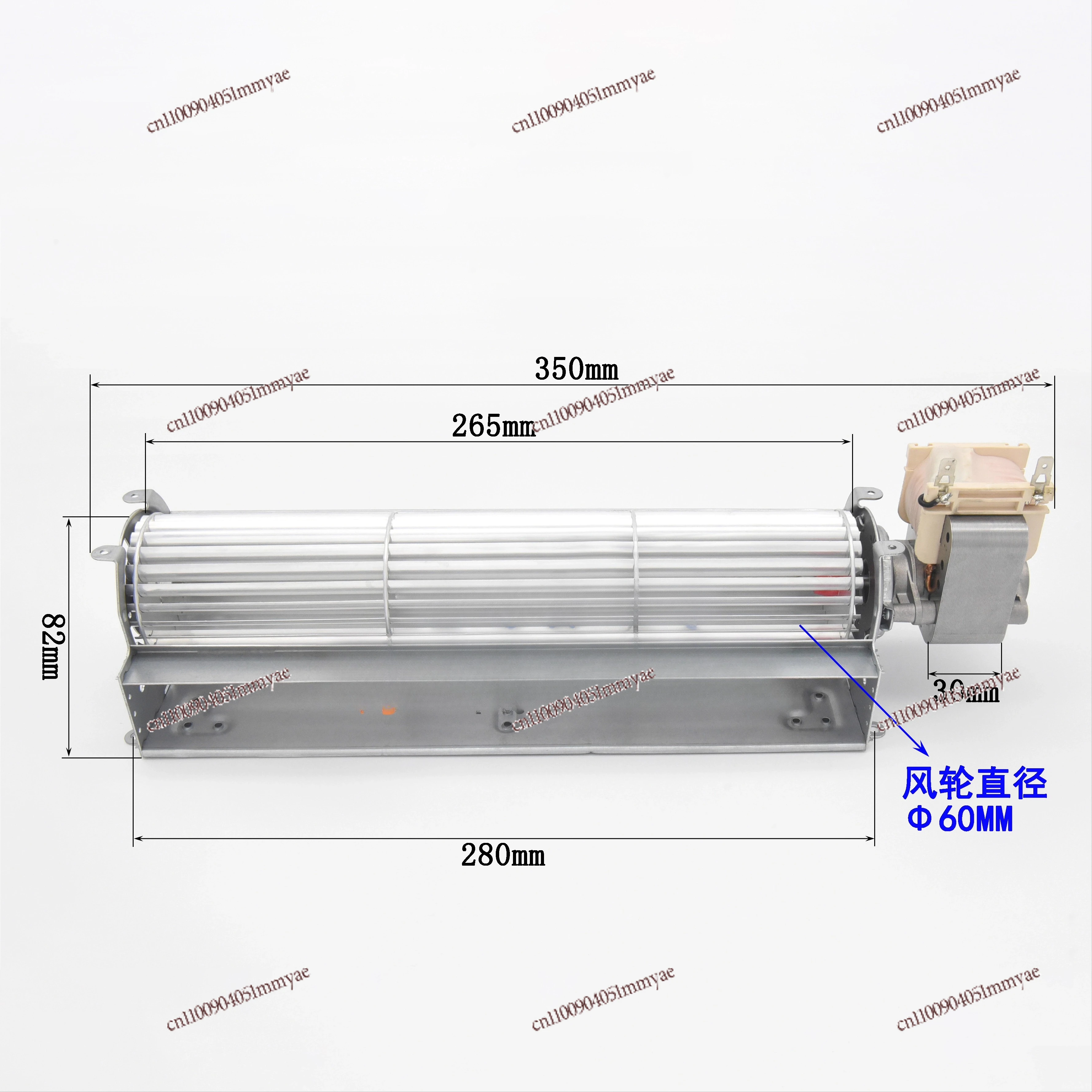 Heating oven induced air cross flow fan 60300 60270 270mm 300mm