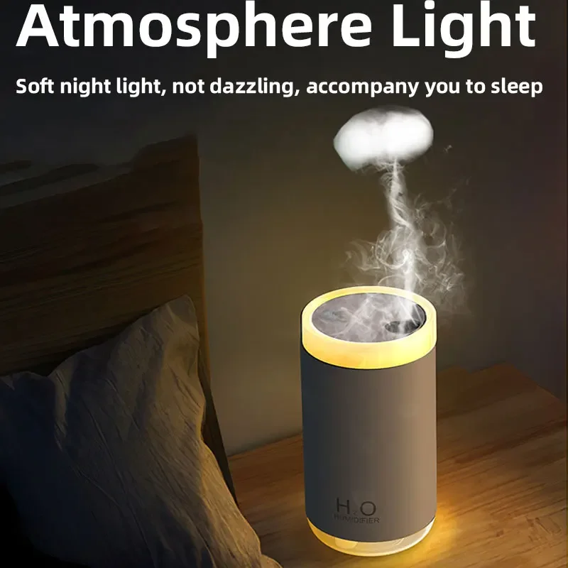 

USB 미니 해파리 가습기, 250ml, 새로운 크리에이티브 스모크 링, 공기 가습, 휴대용 자동차 미스트