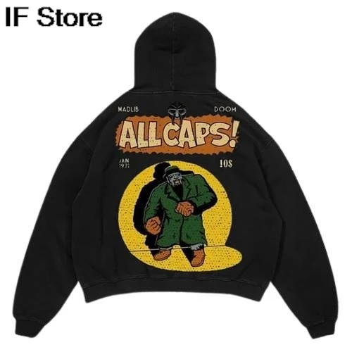 

Hoodie Y2K Clothes Mens Womens Harajuku Gothic Hip Hop Anime Character Cartoon Print Oversized Hoodie Sweatshirt Pullover Jacket