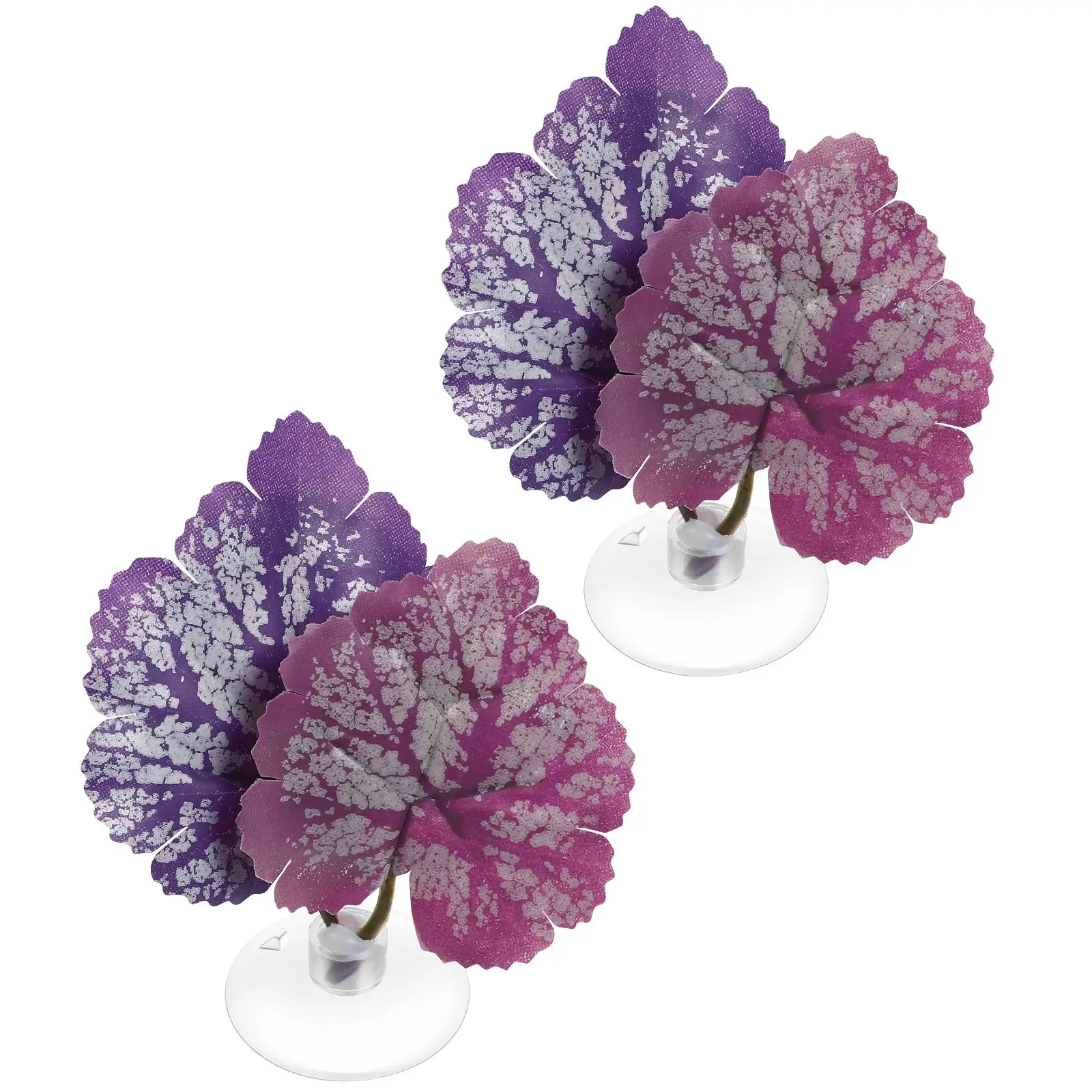 

2Pcs Aquarium Leaf Hammock Fish Tank Decoration Premium Plastic Safe Durable Vivid Color Scenery Resting Spot Easy