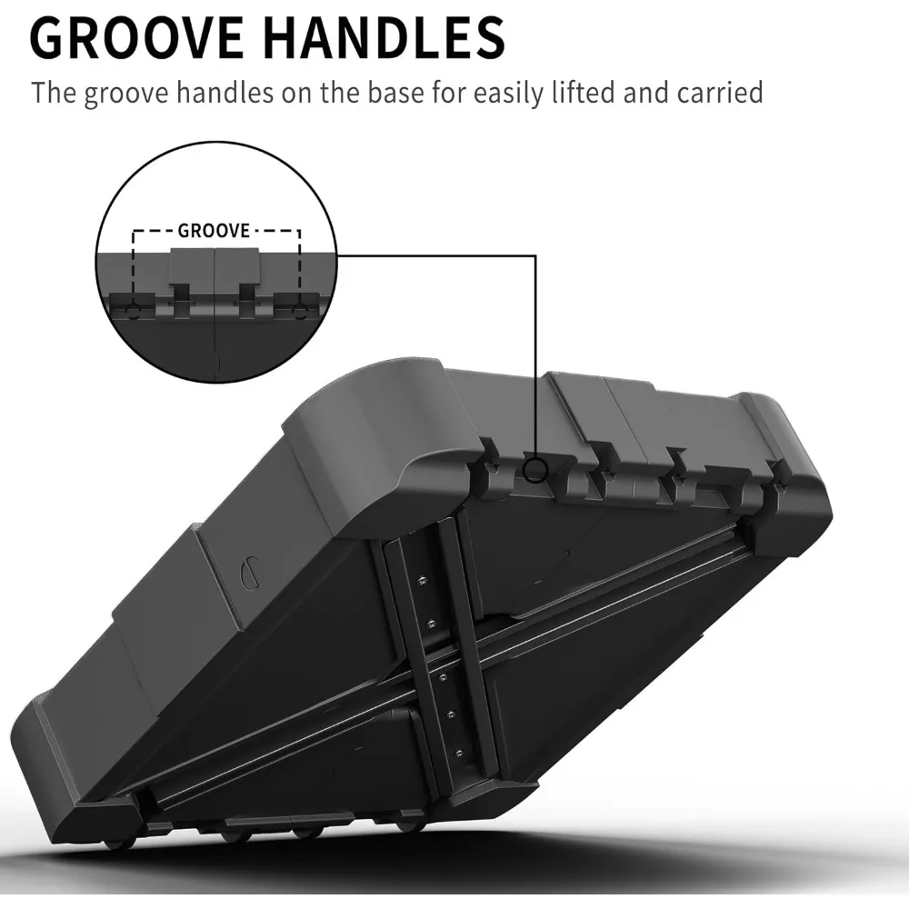 車、屋外の砂、水で満たされたパティオ傘のベース、正方形、34インチx 34インチ、265ポンド