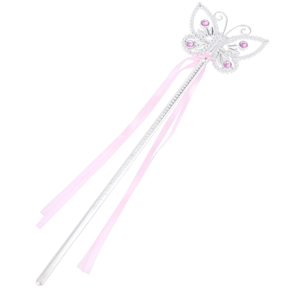 

6pcs Fairy Wands Electroplated For Sparkling Beads Halloween Birthday Party Wand Plastic Safe For Girls Pink