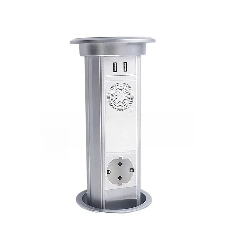 220V-250V 16A kitchen electric pop-up socket, anti-lock braking system aluminum material