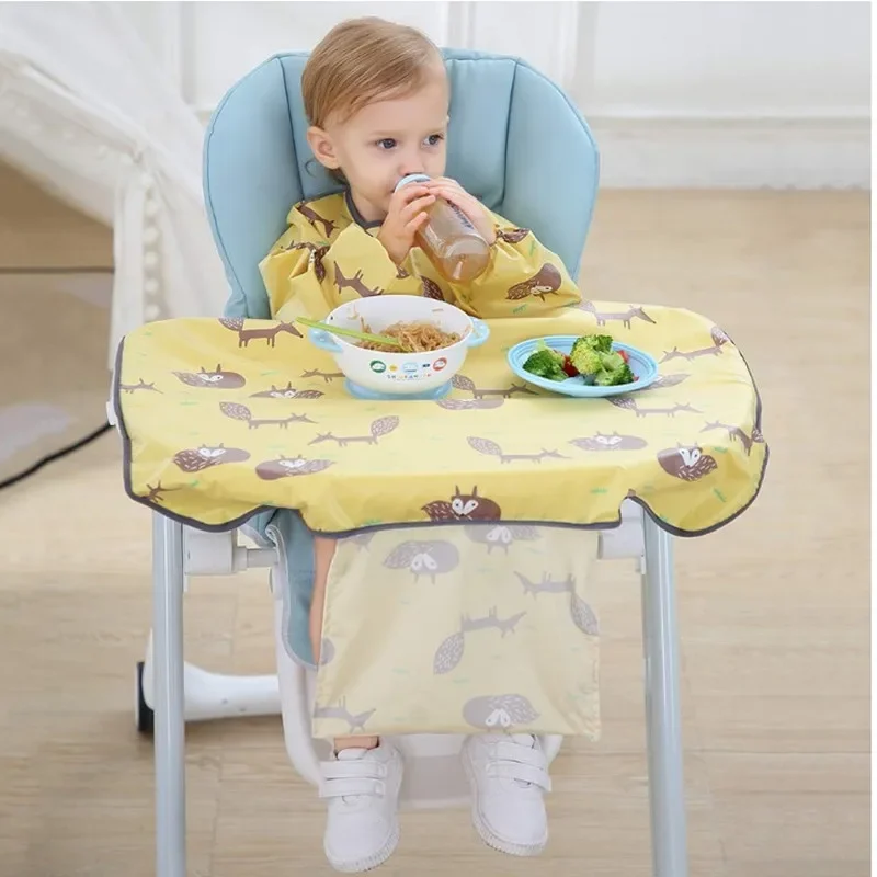 1 Pc Newborns Bib Table Cover Baby Dining Chair Gown Waterproof Saliva Towel Burp Apron Food Feeding Accessories