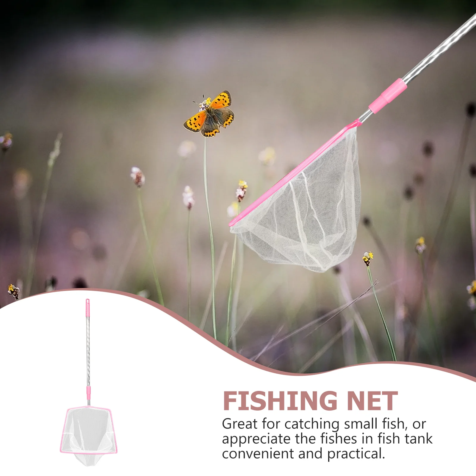 Butterfly Net Kids Insects Reusable Nets Pickup Tool Professional Fishing Bug Telescopic Butterflies