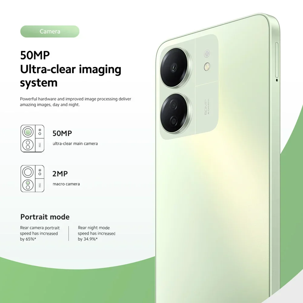 Xiaomi-smartphone Redmi 13C versión Global, 128GB/256GB, pantalla Dot Drop de 6,74 pulgadas, Helio G85 MediaTek, cámara de 50MP + 8MP, batería de