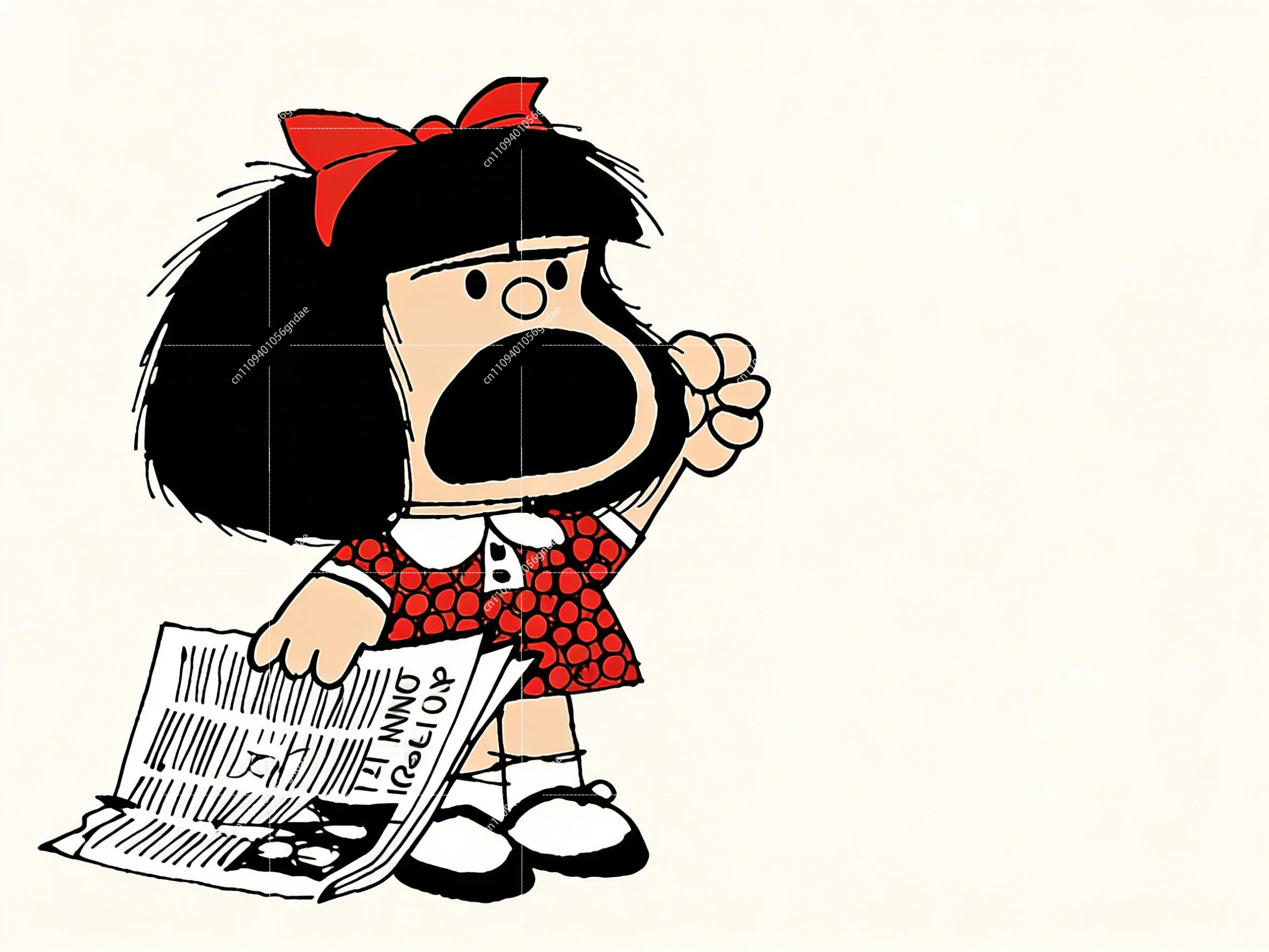 

Mafalda Cartoon Low Top Sneakers, Cute 3D Print Breathable Casual Shoes for Men Women