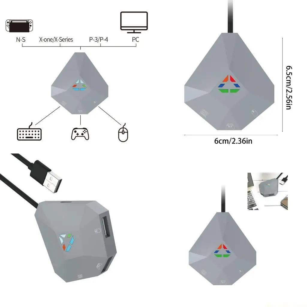 

Усовершенствованный универсальный преобразователь клавиатуры и мыши F62C для повышения производительности