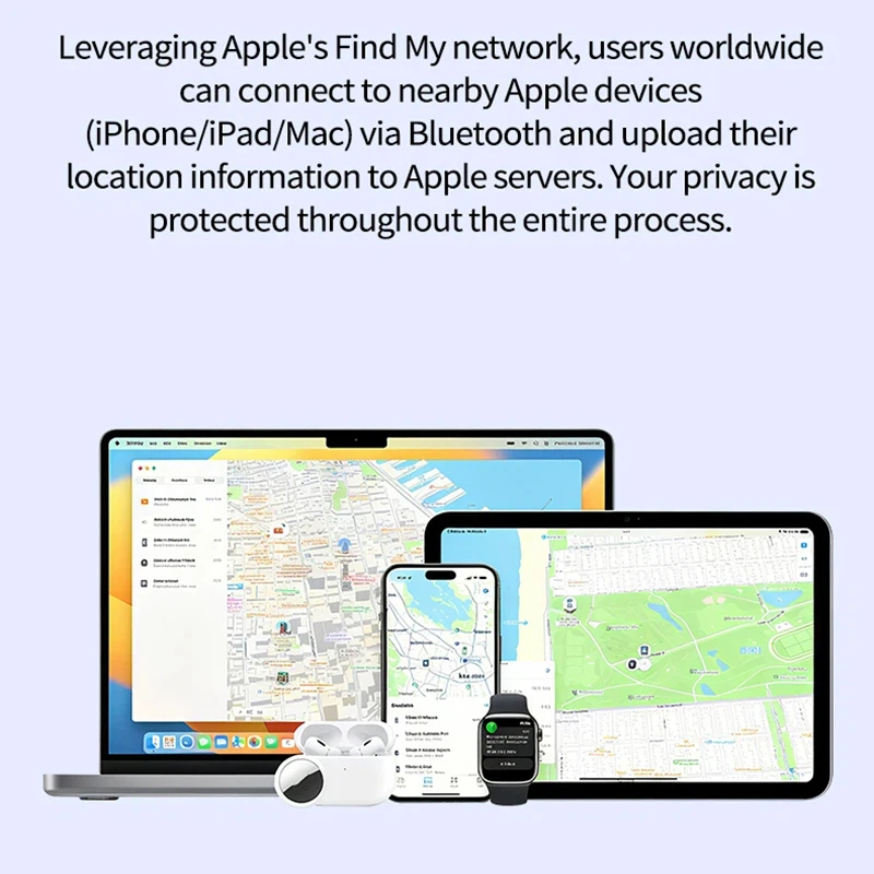 Novo rastreador gps para animais de estimação, idosos, crianças, dispositivo de prevenção de perda de chave, carteira, carro, bluetooth, galvanoplastia, rastreador para apple encontrar meu