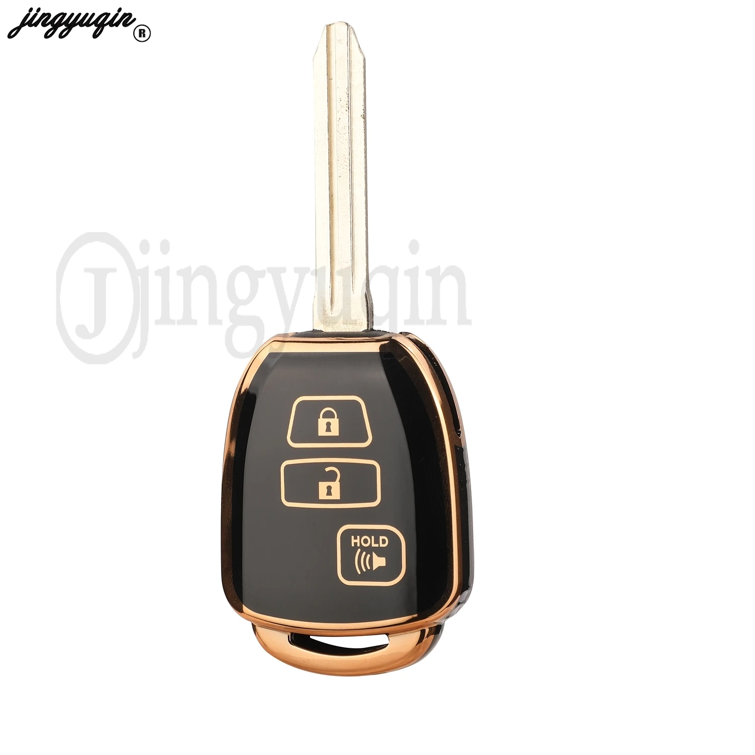 jingyuqin NEW TPU 2/3/4 Buttons For Toyota Camry Rav4 Corolla Tacoma Vios Prius C Highlander Car Key Cover Case Shell