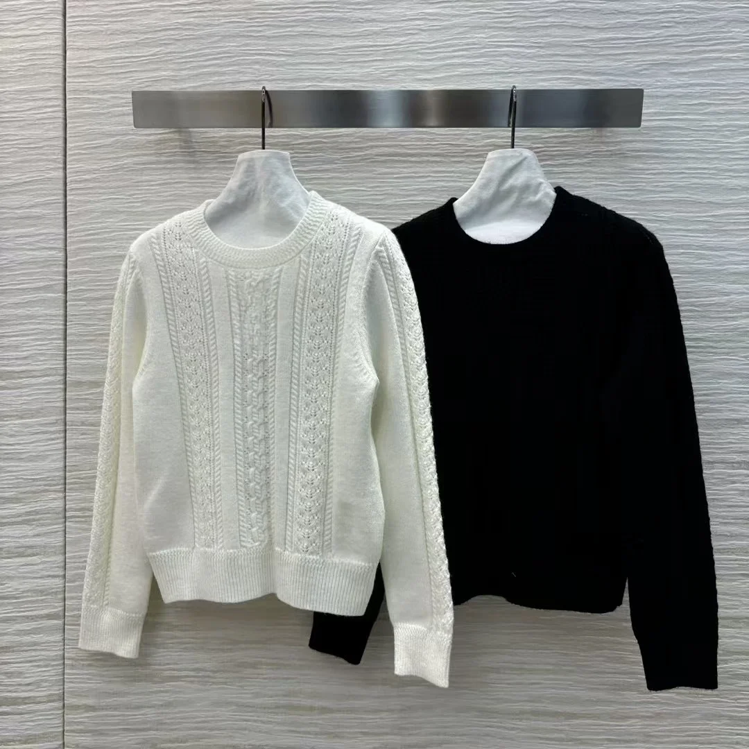 High end customized women's wool knitted sweater