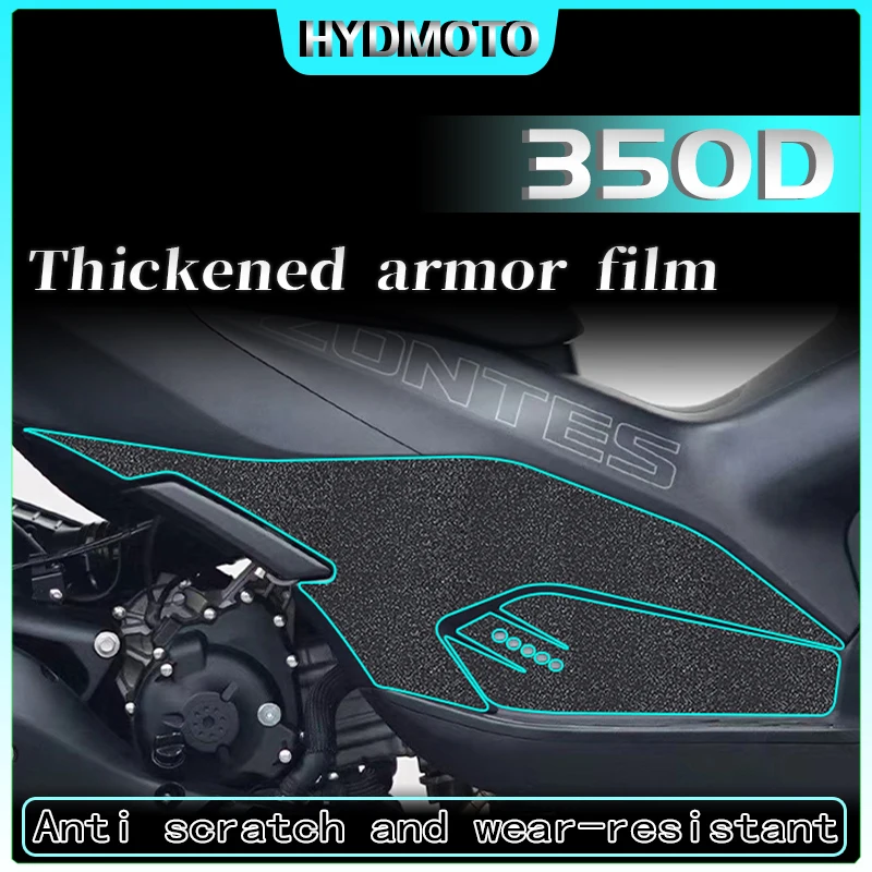 For ZONTES 350D 2022 Modified parts thickened armor anti scratch protective stickers film wear-resistant accessories Armor patch